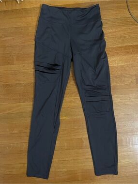 T.J.Maxx Black Cutout Active Leggings